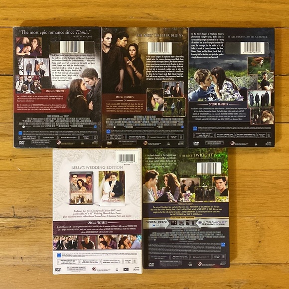 Complete Twilight Saga DVDs - Picture 2 of 4
